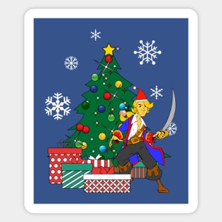 Guybrush Threepwood Around The Christmas Tree Sticker